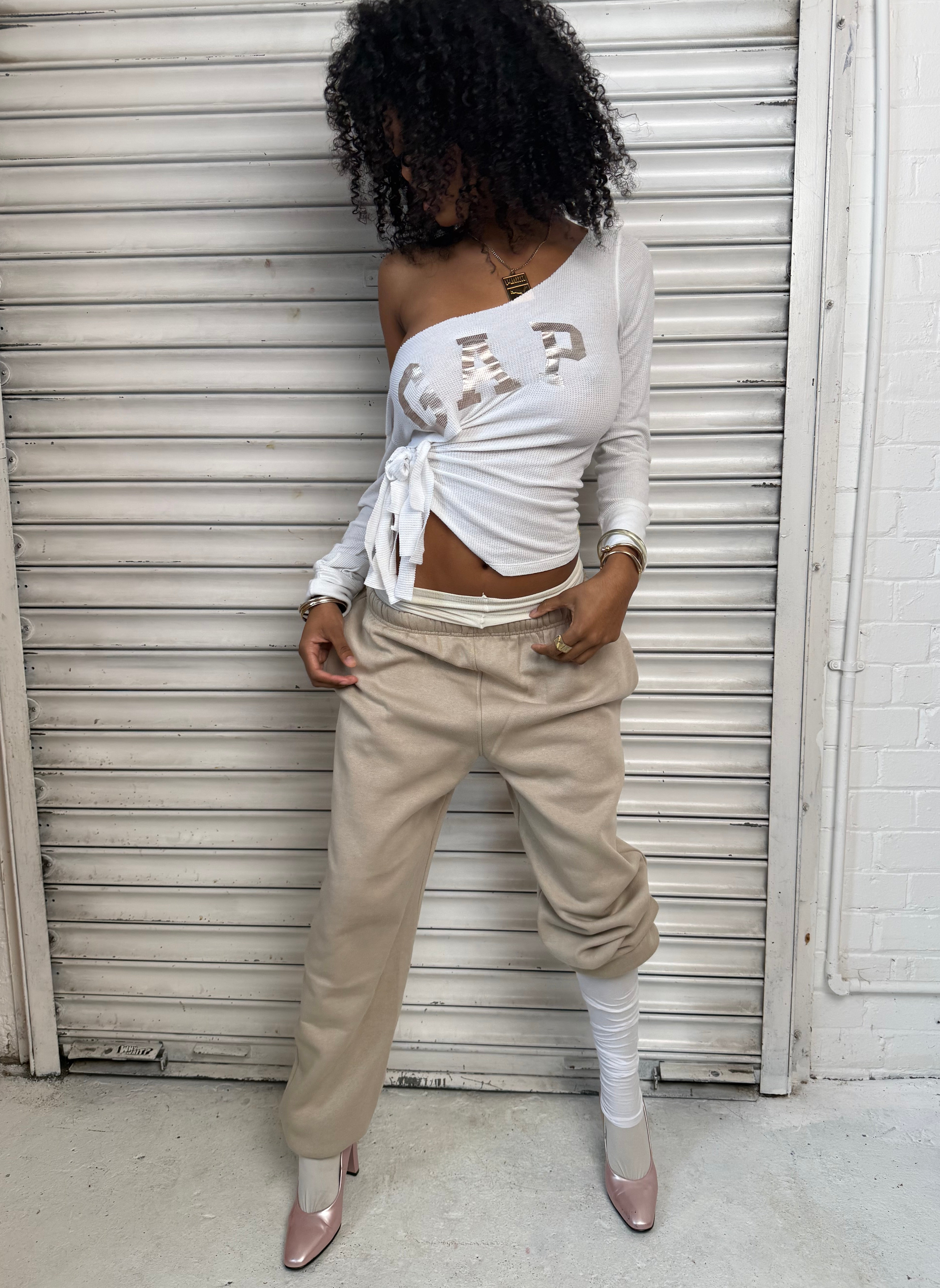 Waffle Fringe Tee (XS)