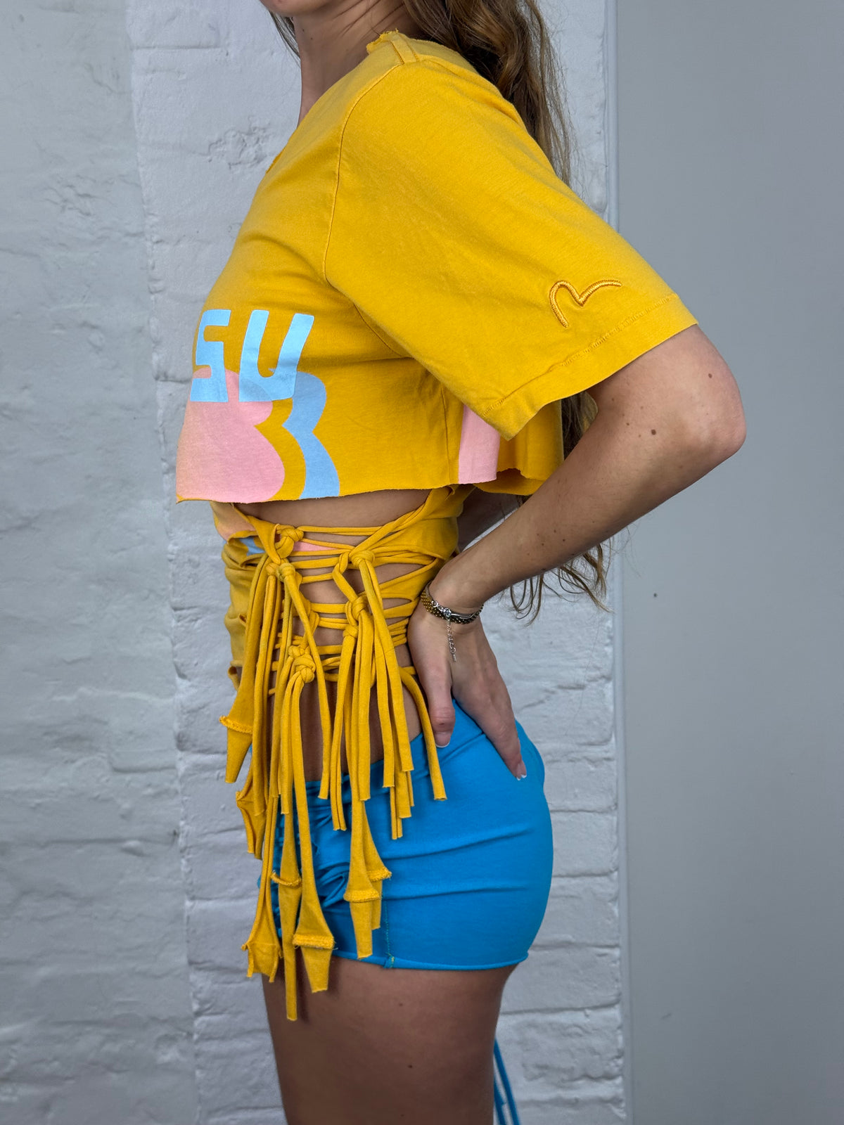 Hibiscus Fringe Tee (XS-S)