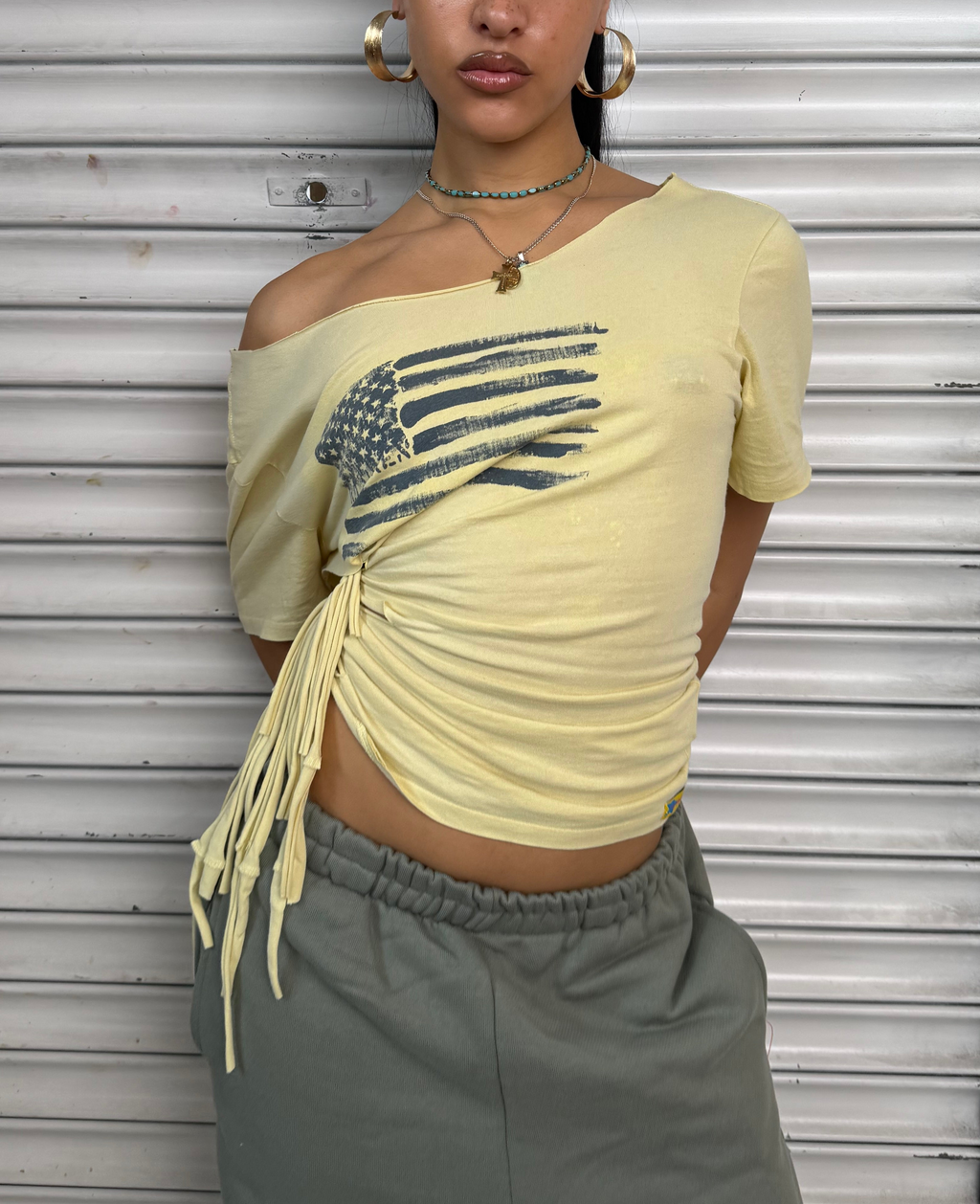 Flag Fringe Tee (XS)