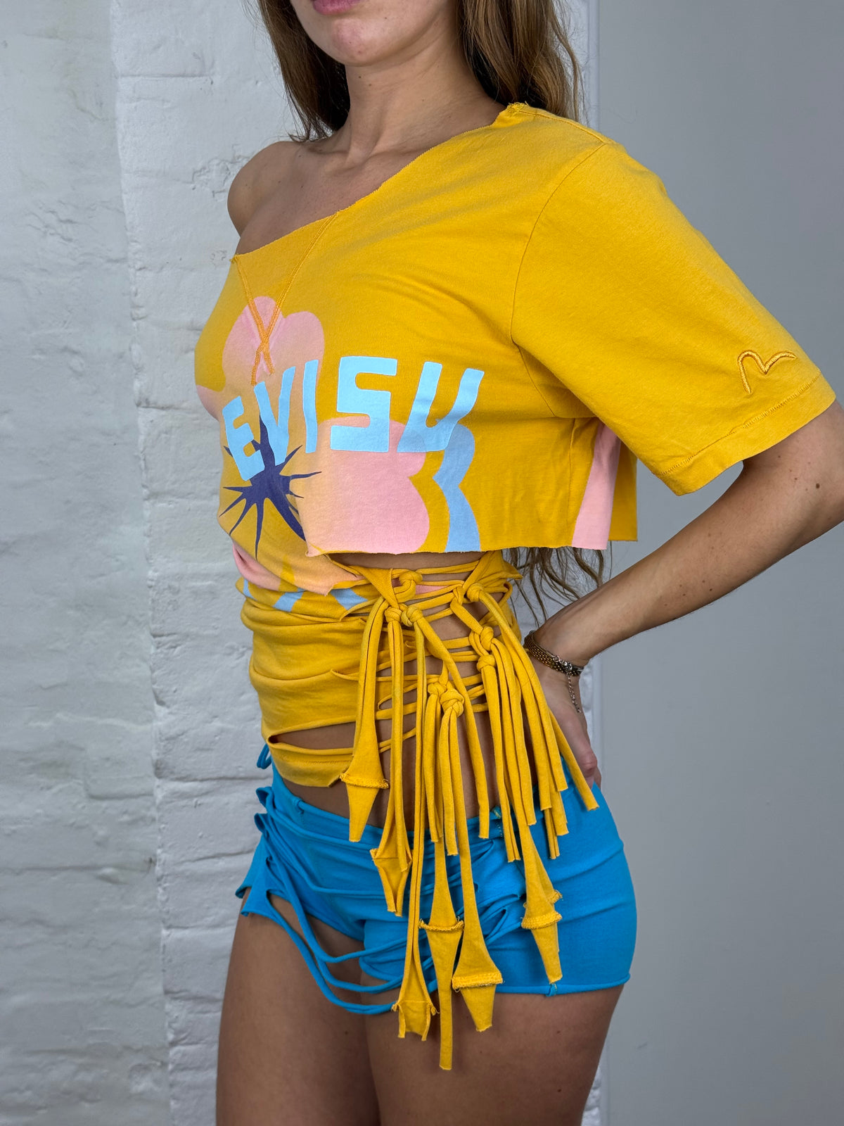 Hibiscus Fringe Tee (XS-S)