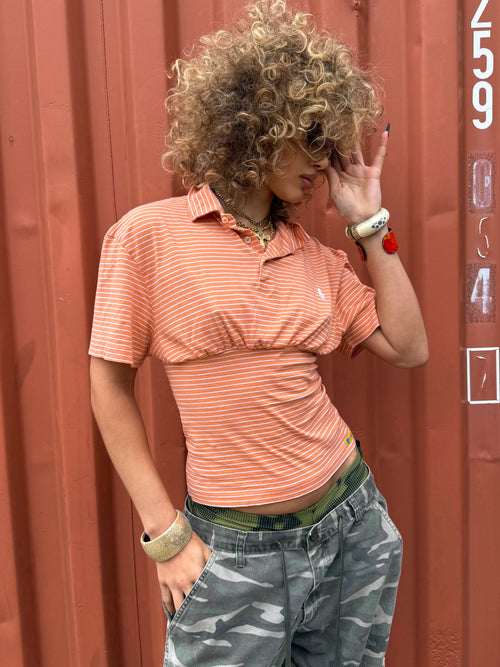 Apricot Reworked Polo Shirt