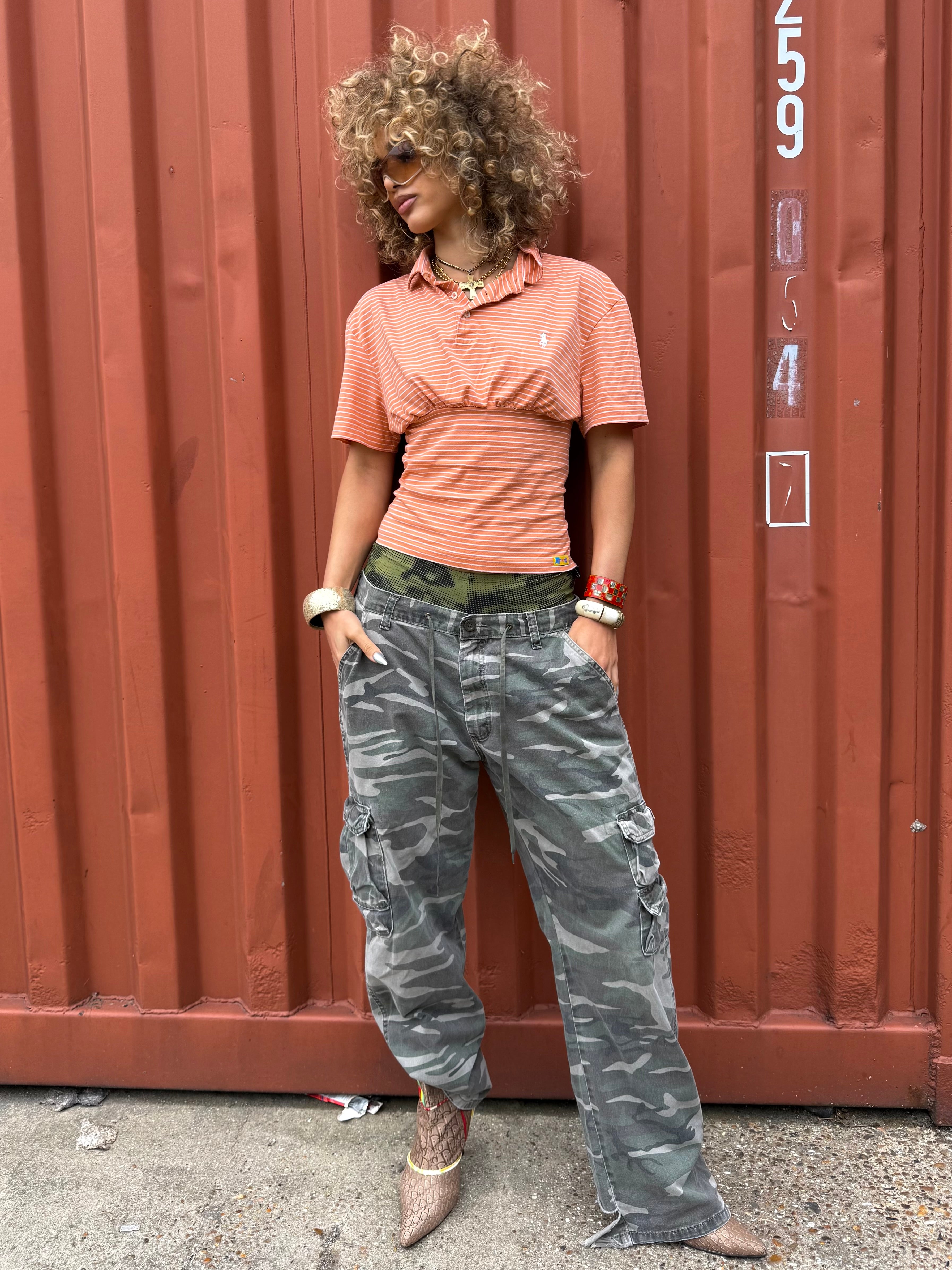 Apricot Reworked Polo Shirt