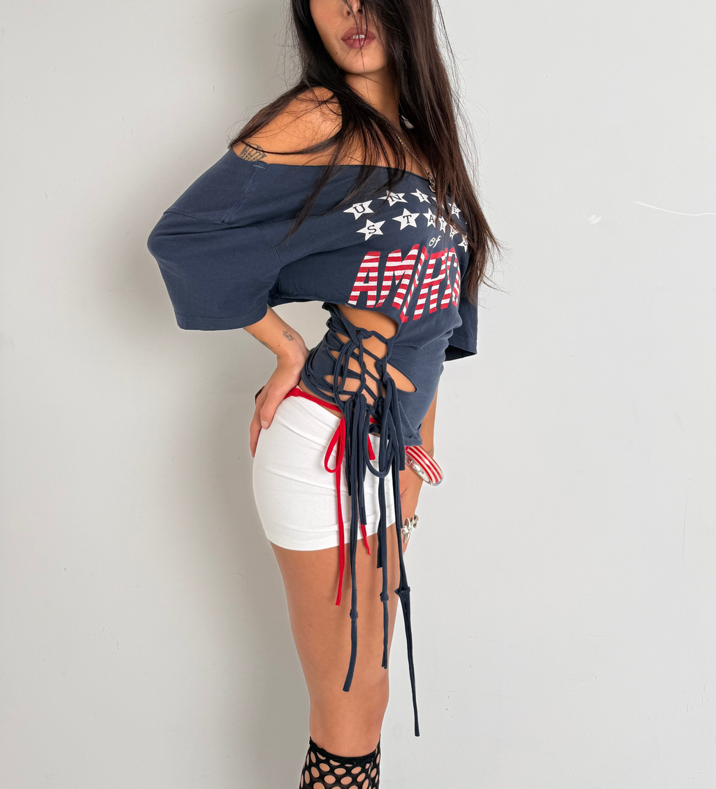 Star Spangled Fringe Tee (S)
