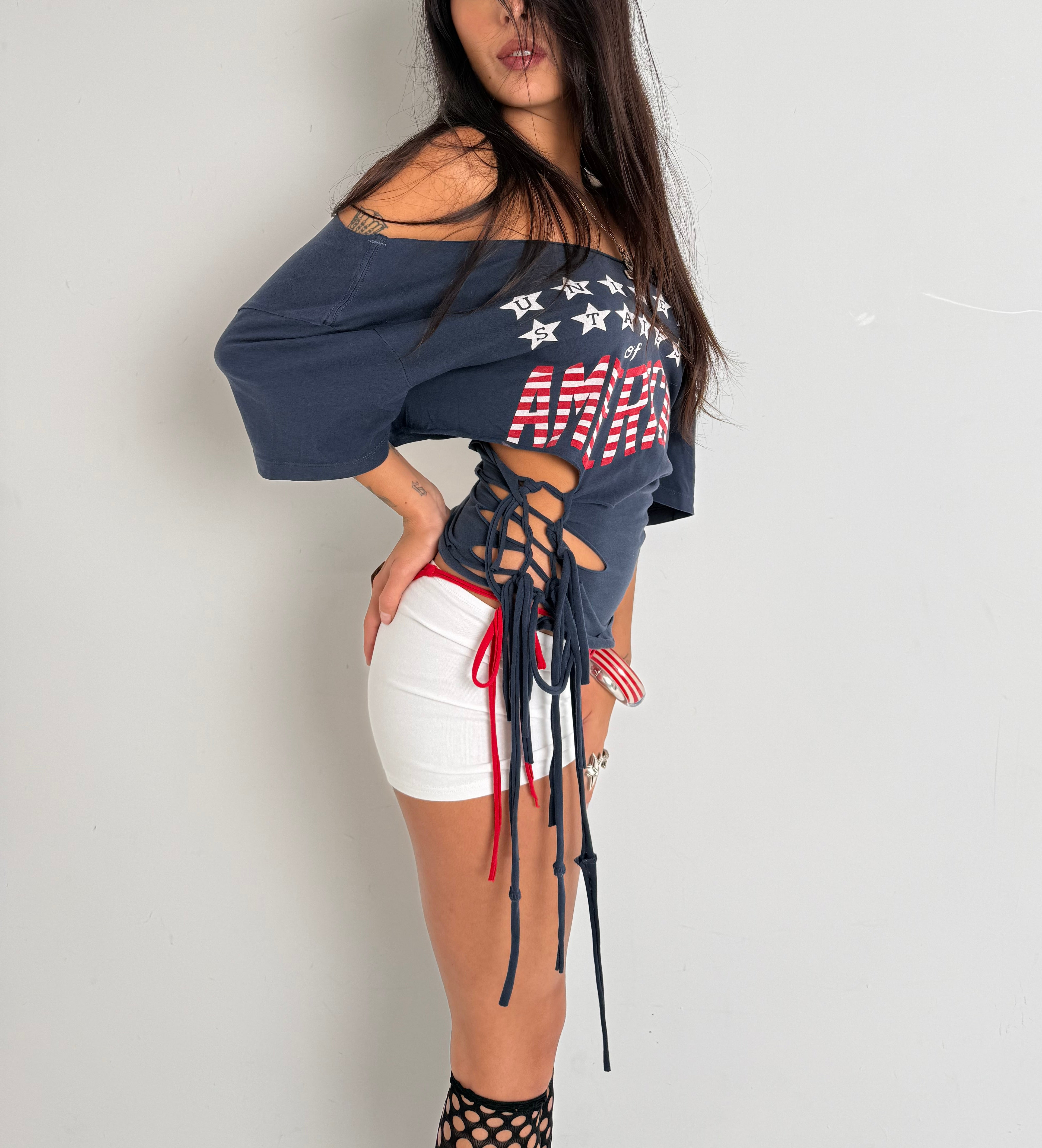Star Spangled Fringe Tee (S)