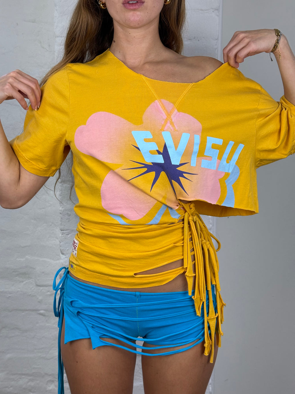 Hibiscus Fringe Tee (XS-S)